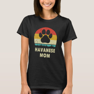 Havanese Mama Vintager Hund für Frauen Hund T-Shirt