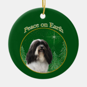 Havanese Peace Schlüsselanhänger Keramik Ornament