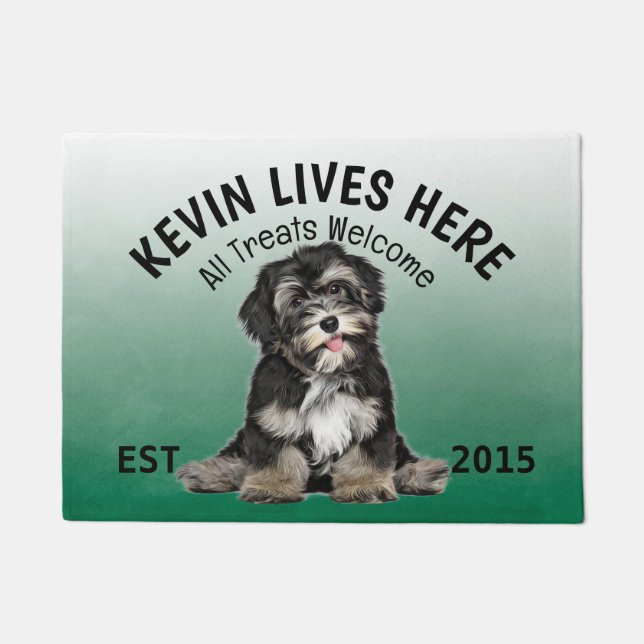 Havanese Personalisiert Dog Lover Doormat Fußmatte (Vorderseite)