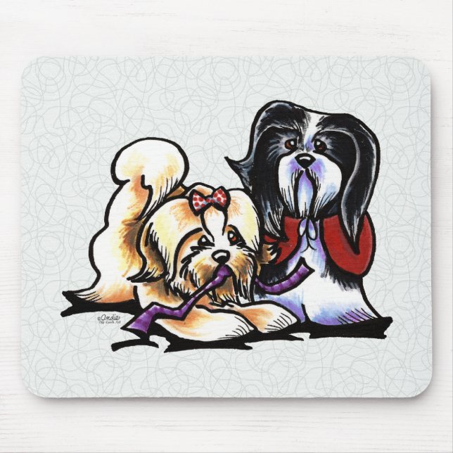 Havanese Playmates Mousepad (Vorne)