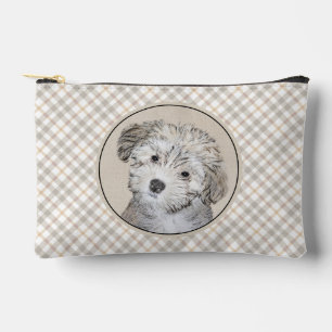 Havanese Puppy Malerei Sable Original Haustier Hun Zubehörtasche