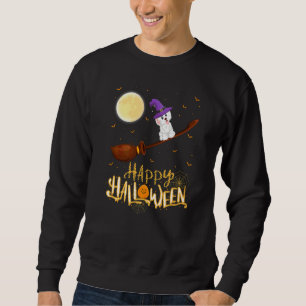 Havanese Reitende Hexe mit Schrotflinte Havanese H Sweatshirt