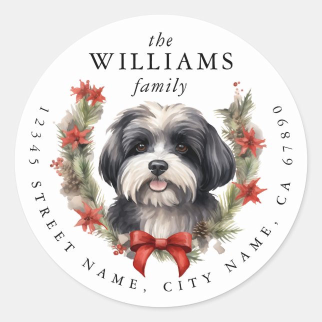 Havanese Round Stickers (Vorderseite)