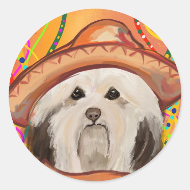HAVANESE RUNDER AUFKLEBER (Vorderseite)