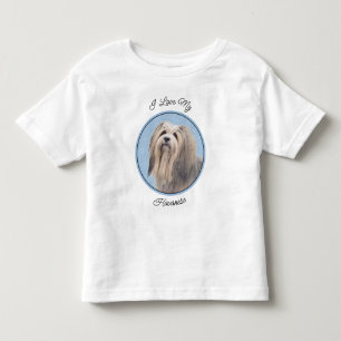 Havanese (Silber) Malerei - Niedliche Original Hun Kleinkind T-shirt