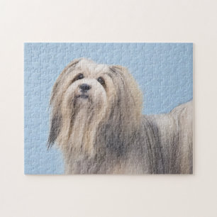 Havanese (Silber) Malerei - Niedliche Original Hun Puzzle