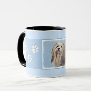 Havanese (Silber) Malerei - Niedliche Original Hun Tasse