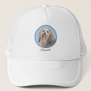 Havanese (Silber) Malerei - Niedliche Original Hun Truckerkappe