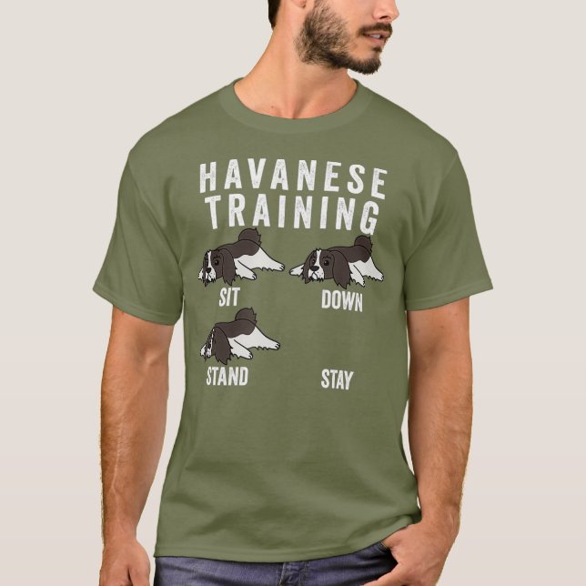 Havanese Training Dog T-Shirt (Vorderseite)