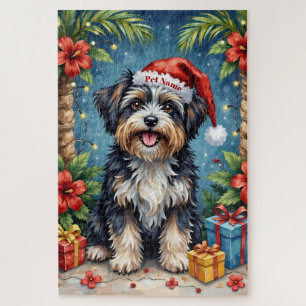 Havanese Tropische Weihnachtsnachtmütze Puzzle