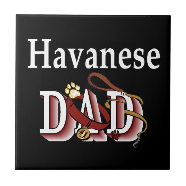Havanese VATER Fliese (Vorderseite)