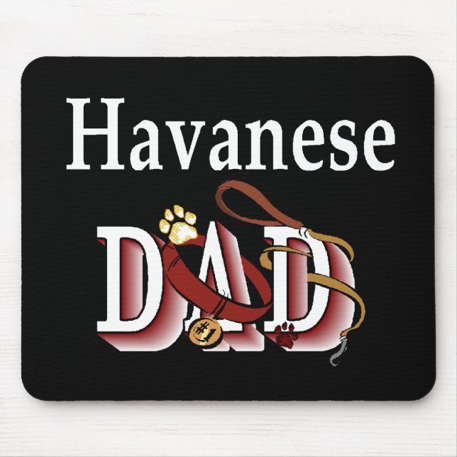 Havanese Vater Geschenke Mousepad (Vorne)