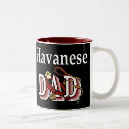 Havanese Vater Geschenke Zweifarbige Tasse