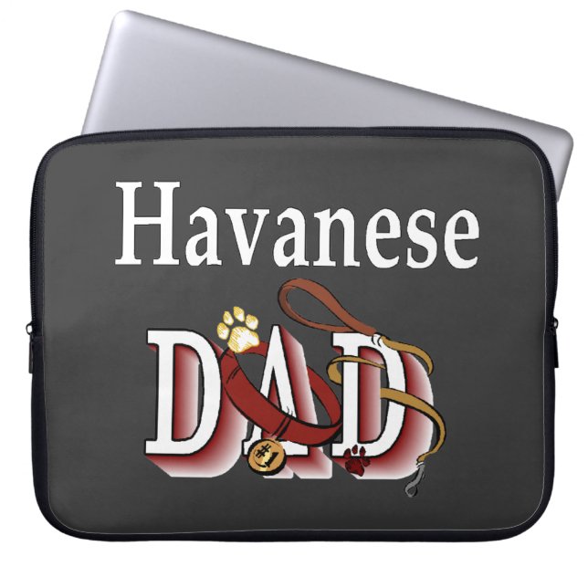 Havanese Vater Laptopschutzhülle (Vorderseite)