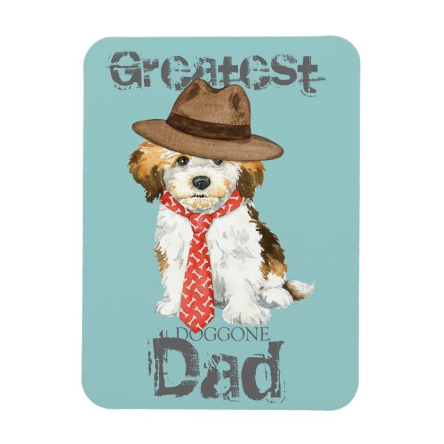 Havanese Vater Magnet (Vertikal)