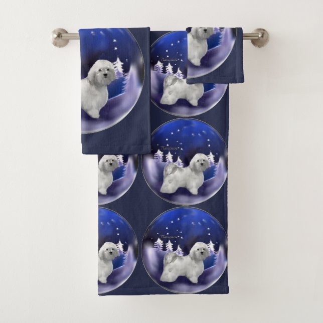 Havanese Weihnachten Badhandtuch Set (Insitu)