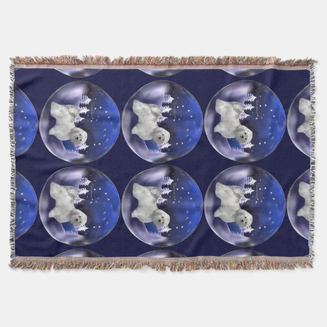 Havanese Weihnachten Decke (Vorderseite)