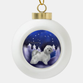 Havanese Weihnachten Keramik Kugel-Ornament