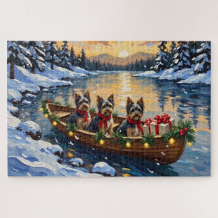 Havanese Weihnachtsboot Urlaub Puzzle