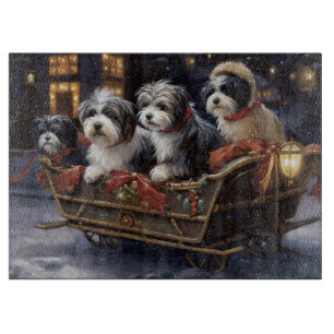 Havanese Weihnachtsfeiertage Schneidebrett