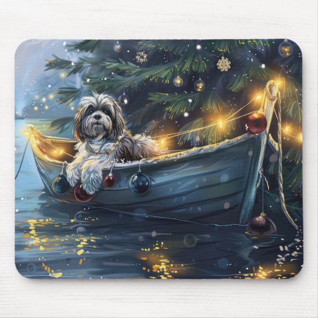 Havanese Weihnachtsfest Reise Mousepad (Vorne)