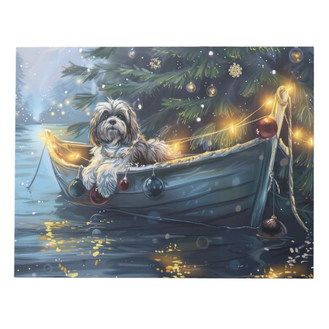 Havanese Weihnachtsfest Reise Notizblock (Vorderseite)