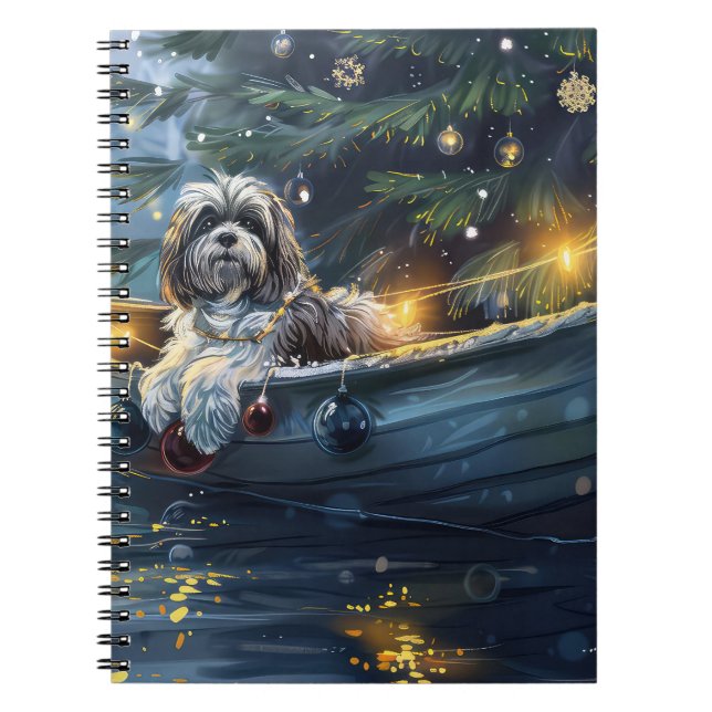 Havanese Weihnachtsfest Reise Notizblock (Vorderseite)