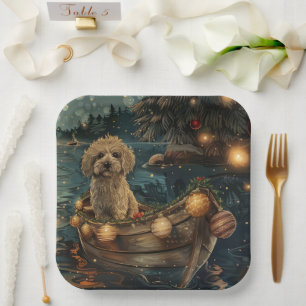 Havanese Weihnachtsfest Reise Pappteller