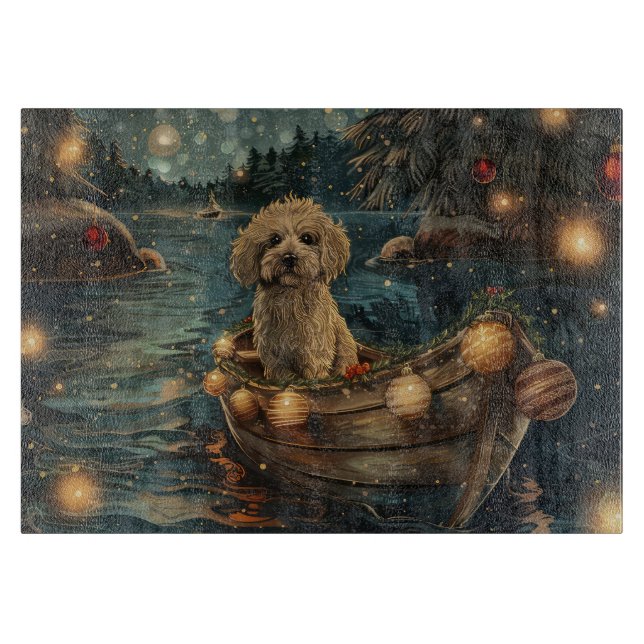 Havanese Weihnachtsfest Reise Schneidebrett (Vorderseite)