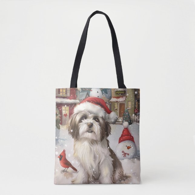 Havanese Winter Wonderland Weihnachtsfreude (Vorderseite)