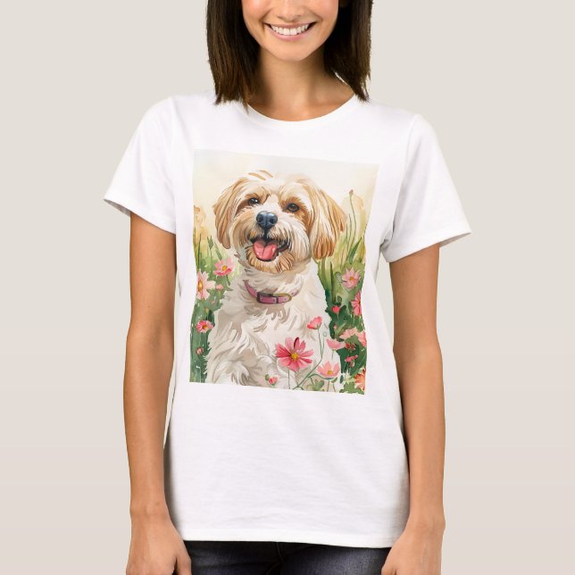 Havanese Women's T - Shirt - Watercolor Dog T-Shir (Vorderseite)