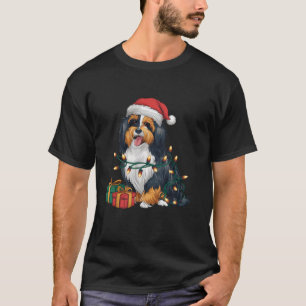 Havanese Xmas Lighting Weihnachtsmannmütze Havanes T-Shirt