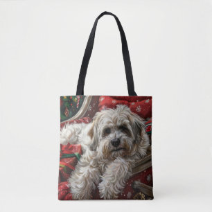 Havaneser Hund Weihnachtsfestlich