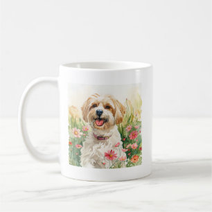 Havanesische Tasse - Wasserfarben-Hund-Kaffeebeche