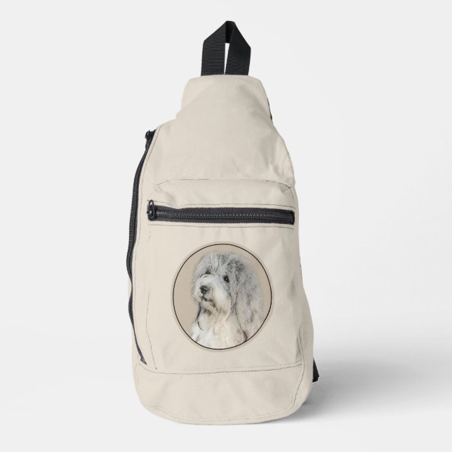 Havanesische Welpe, Havanese, Kubanisch-Bichon, Bi Crossbody Bag (Vorderseite)