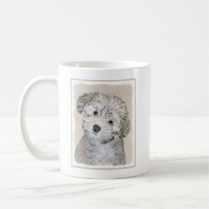 Havanesische Welpenmalerei - Niedliche Original Hu Tasse