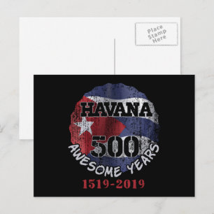 Havanna 500 Phantastischen Jahre - Kuba Jahrestag Postkarte