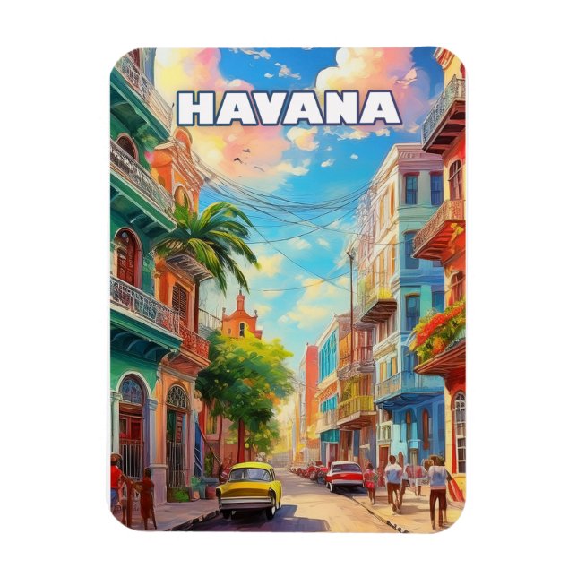 Havanna, eine Stadt mit tausend Farben Magnet (Vertikal)