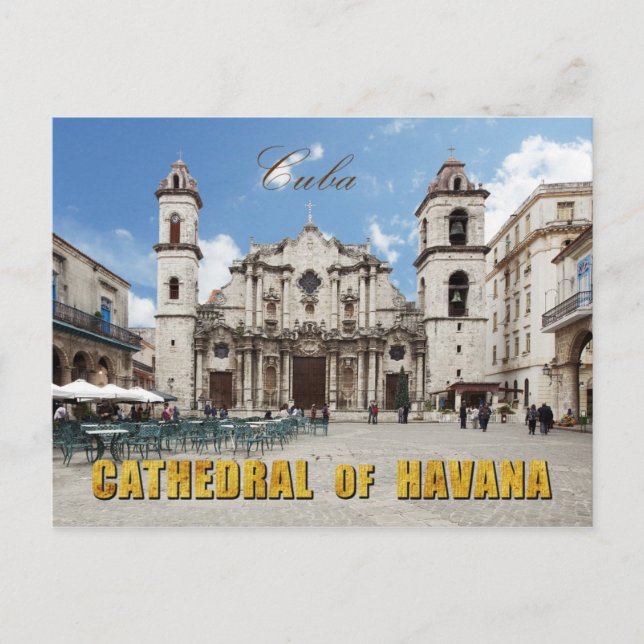 Havanna Kathedrale, Havanna, Kuba Postkarte (Vorderseite)