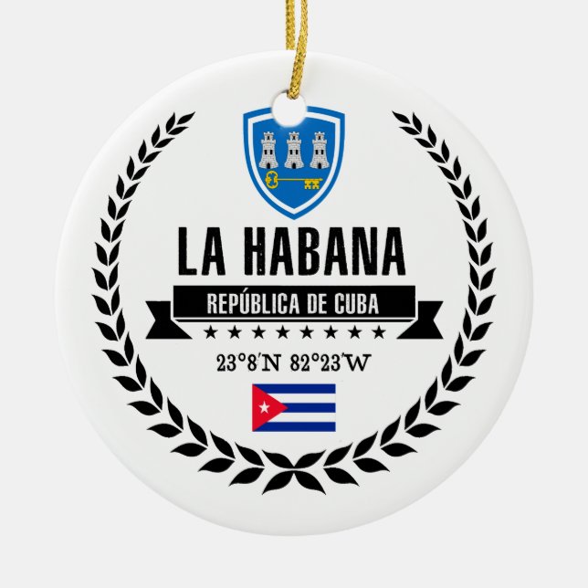 Havanna Keramik Ornament (Vorne)