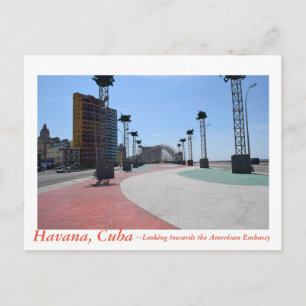 Havanna Kuba gegenüber der amerikanischen Botschaf Postkarte