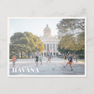 Havanna Kuba Kapitol Gebäude Street Photography Postkarte