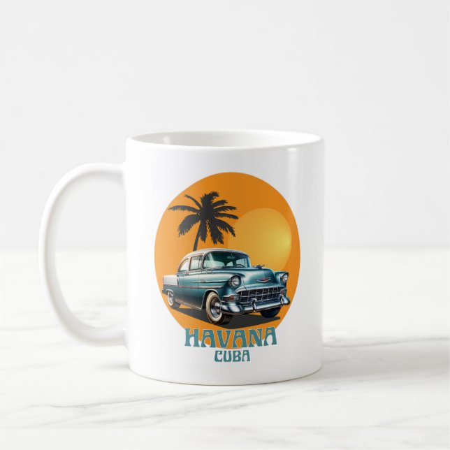 Havanna Kuba Oldtimer Kaffeetasse (Links)