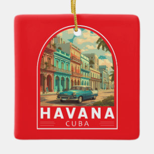 Havanna Kuba Reise Kunst Emblem Keramikornament