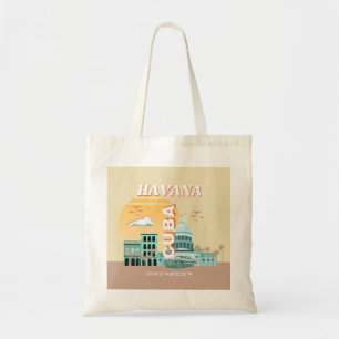 Havanna Kuba Retro Reise Kunst Tragetasche