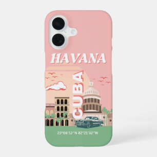 Havanna Kuba Retro Vintage Kunst iPhone 16 Hülle