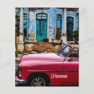 Havanna Kuba Rotes Oldtimer Auto                Flyer