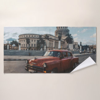 Havanna Kuba Vintage-Klassiker Badehandtuch