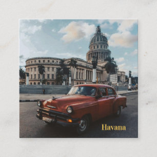 Havanna Kuba Vintage-Klassiker Begleitkarte