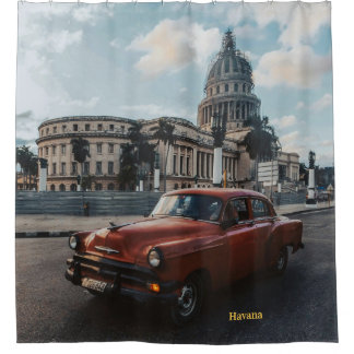 Havanna Kuba Vintage-Klassiker Duschvorhang